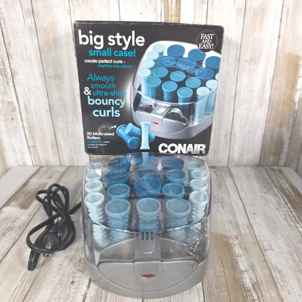 Conair Big Style Small Case 20 Multi-Sized Hot Roller Hairsetter CHW20 Blue